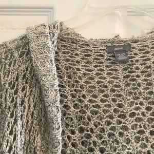 Gray knitted sweater from Aerie